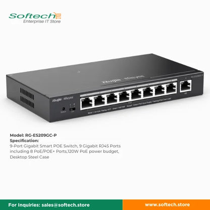 Reyee Cloud Managed Switch for IP Surveillance Cameras
