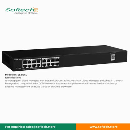 Reyee Cloud Managed Switch for IP Surveillance Cameras