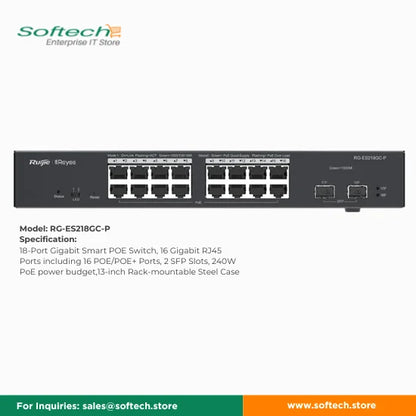 Reyee Cloud Managed Switch for IP Surveillance Cameras