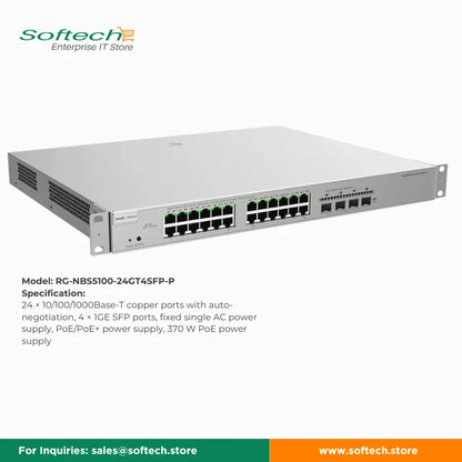 Reyee L2+ Cloud Managed Switch with Advanced Network Features