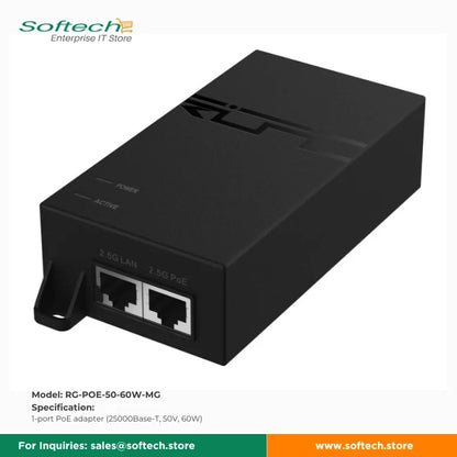 Reyee PoE Adapter for Reliable Power Over Ethernet