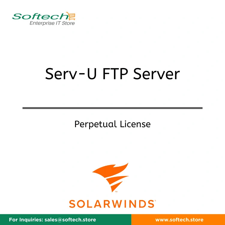 SolarWinds Serv-U FTP Server - License with 1st-Year Maintenance (email only support) - Serv-U FTP Server