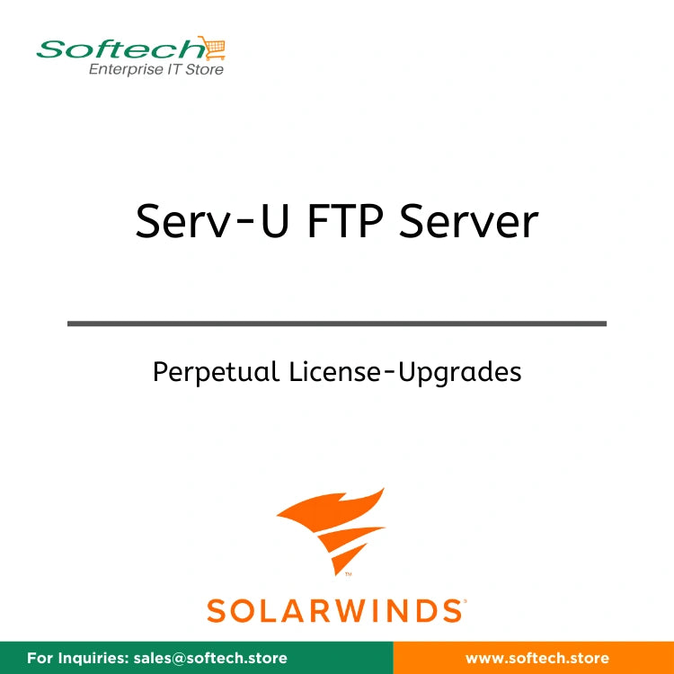 Out-of-Maintenance Upgrade SolarWinds Serv-U FTP Server - License with 1st-Year Maintenance (email only support) - Serv-U FTP Server
