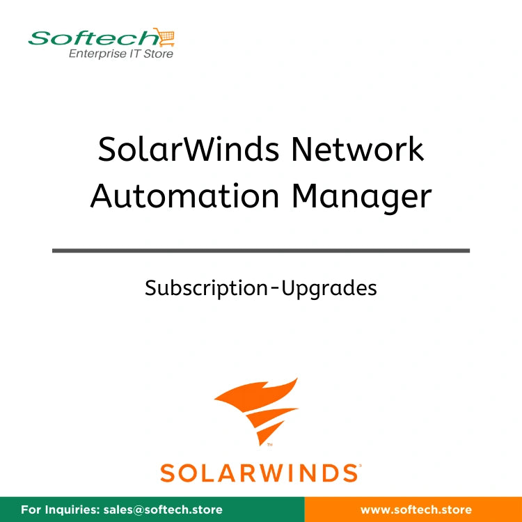 Upgrade to SolarWinds Network Automation Manager - Subscription Upgrade (Expires on same day as existing Subscription) - SolarWinds Network Automation Manager