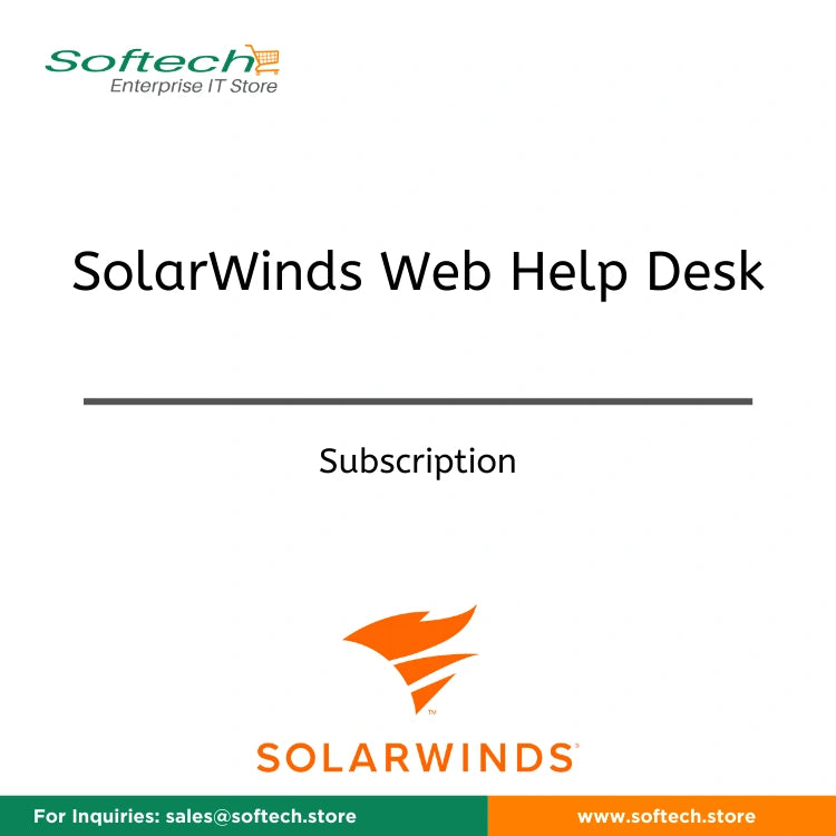 SolarWinds Web Help Desk Per Technician License  - Annual Subscription - SolarWinds Web Help Desk