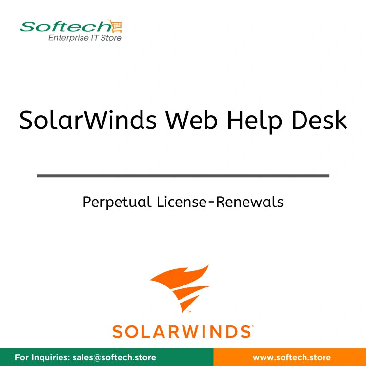 Legacy SolarWinds Web Help Desk Per Technician License - Annual Maintenance Renewal - SolarWinds Web Help Desk