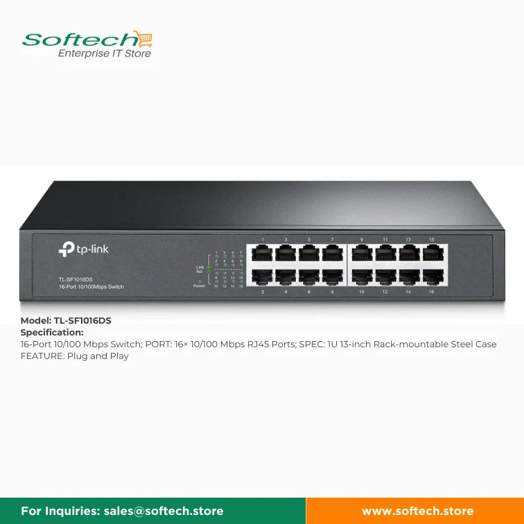 TP-LINK FESTA Unmanaged 16/24/48P 10/100M Switch