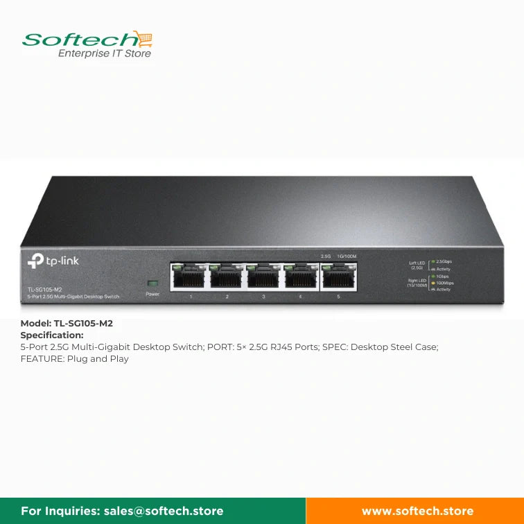 TP-LINK BUSINESS SERIES Unmanaged 5/8P MultiGiga-Switch