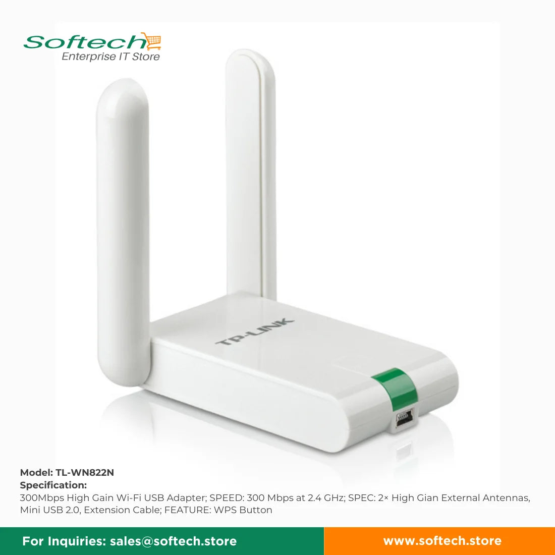 TP-LINK SOHO Wi-Fi 4 USB Adapter