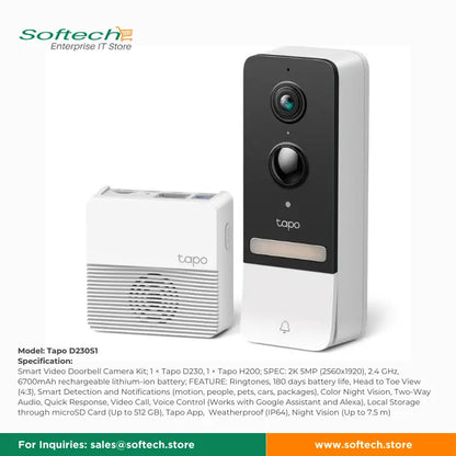 TP-LINK TAPO Smart Video Doorbell
