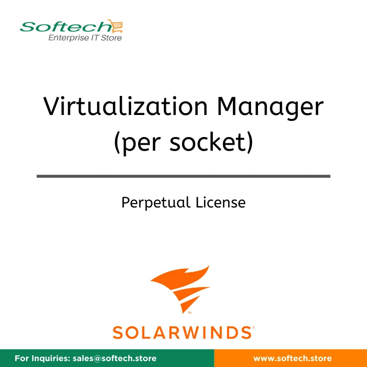 SolarWinds Virtualization Manager - License with 1st-Year Maintenance - Virtualization Manager (per socket)