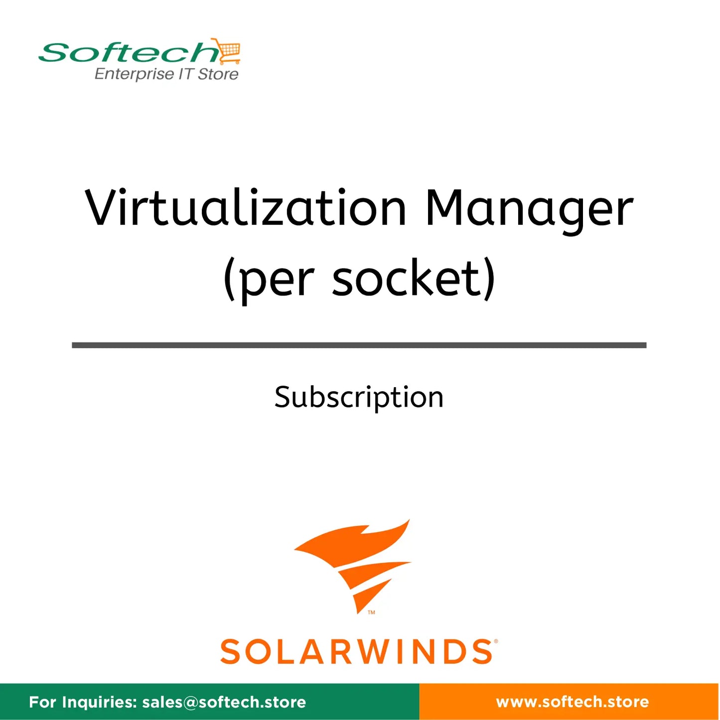SolarWinds Virtualization Manager - Annual Subscription - Virtualization Manager (per socket)
