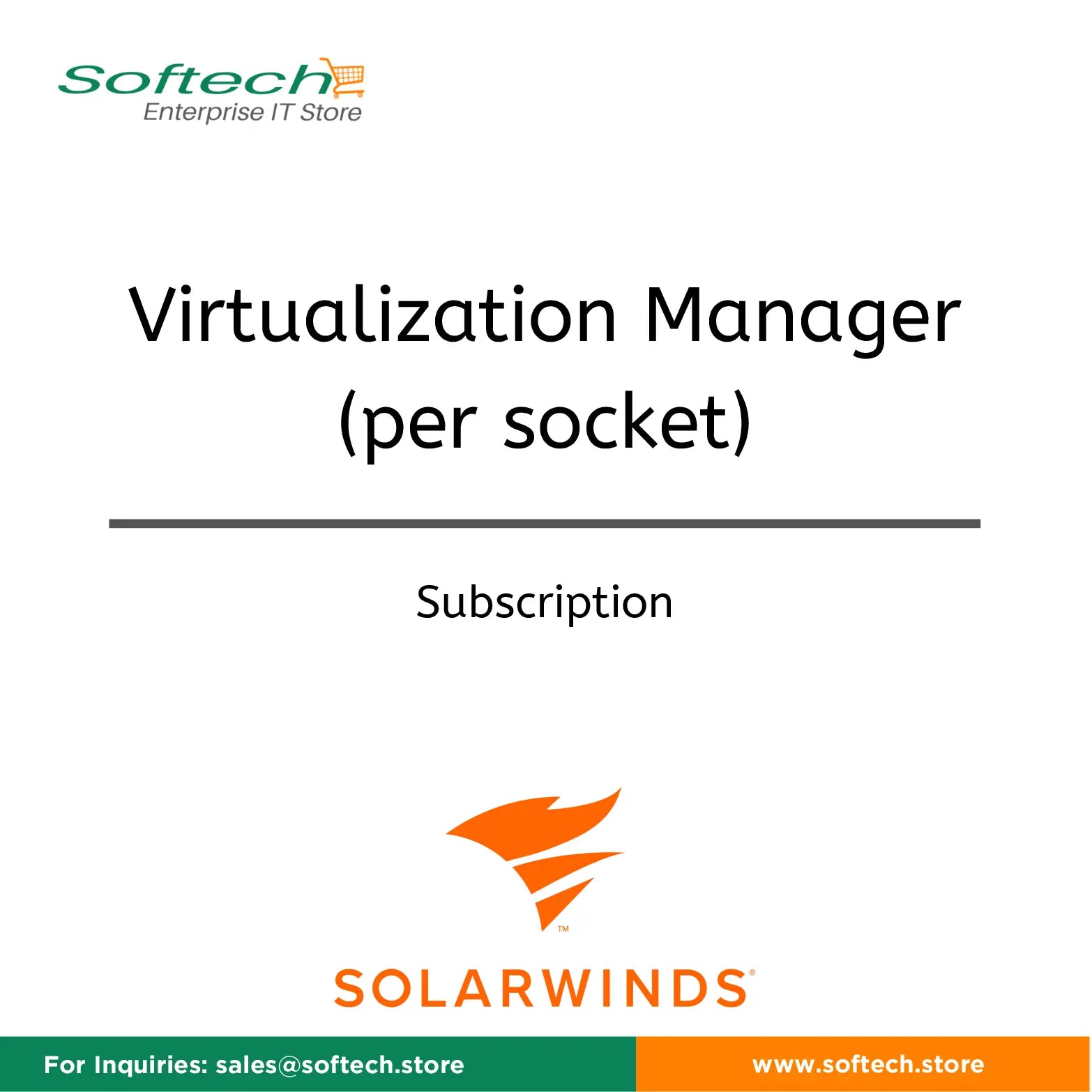 SolarWinds Virtualization Manager - Annual Subscription - Virtualization Manager (per socket)