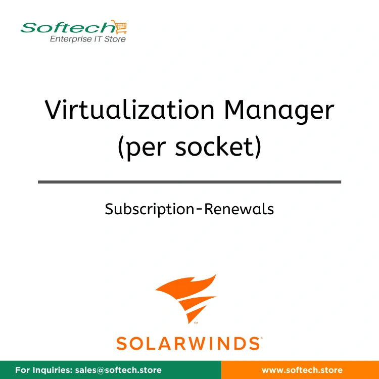 SolarWinds Virtualization Manager - Annual Subscription Renewal - Virtualization Manager (per socket)